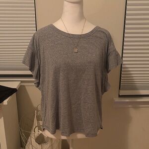 LOFT Heather Gray Short Sleeve Tee